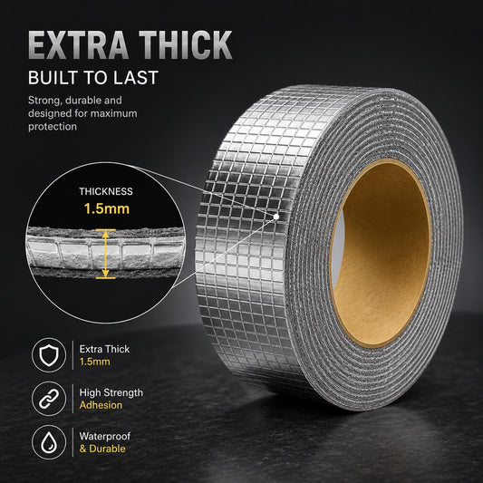 Waterproof Aluminum Tape For Leakage Repair | Hard & Sticky