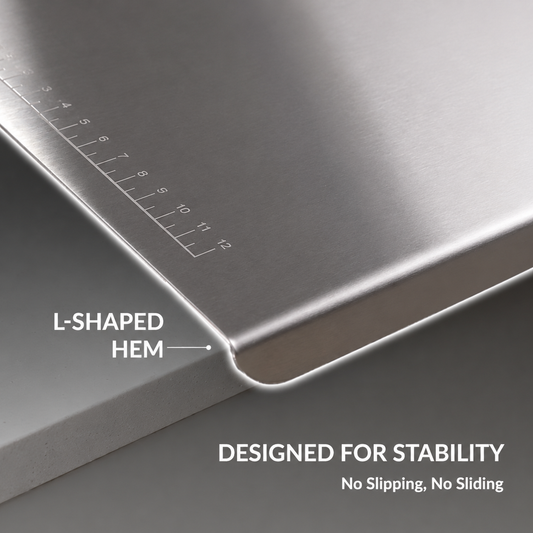 Stainless Steel Chopping Board & Kitchen Countertop